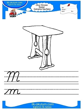 Çocuklar İçin M Sesi Çalışma Sayfaları 